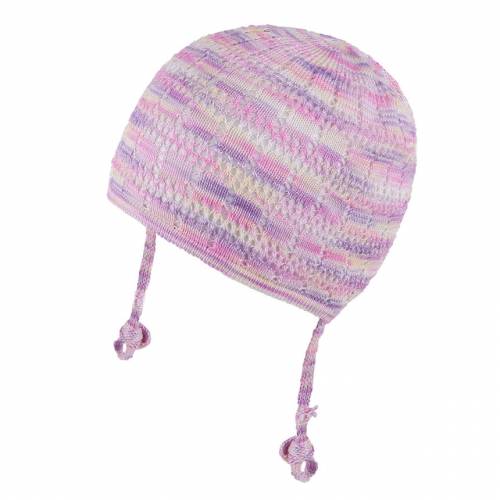 Ажурная вязаная шапочка для девочки Tutu 3-003489 pink