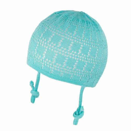 Ажурная вязаная шапочка для девочки Tutu 3-003489 mint
