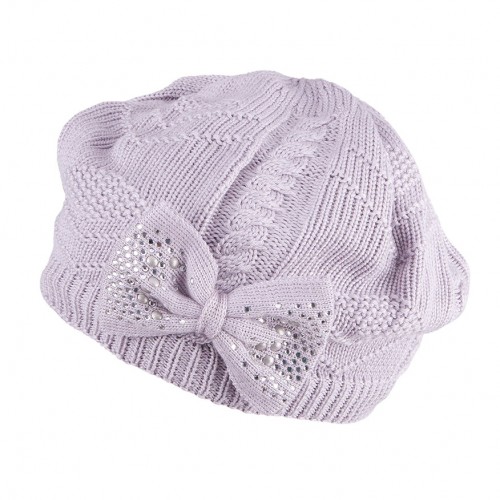Зимняя шапка берет для девочки TuTu 3-002961 grey