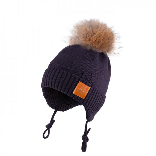 Зимняя шапка для мальчика TuTu 3-005170 grey