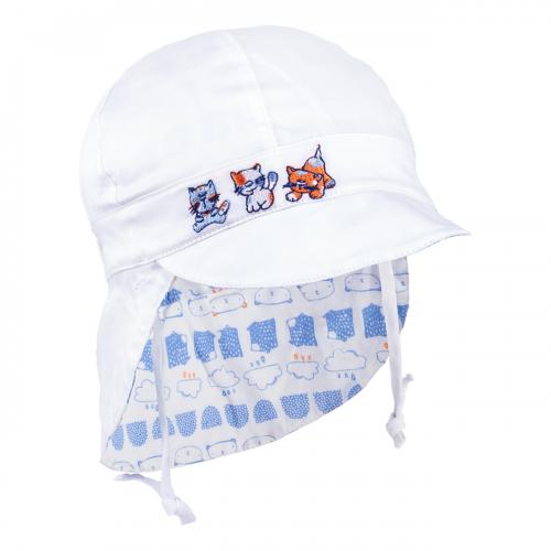 Двостороння кепка для хлопчика TuTu 3-004508 white-light blue
