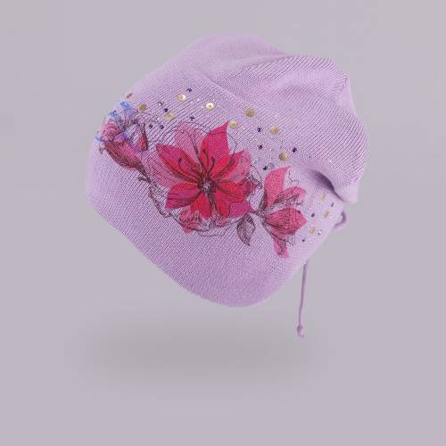 Шапка для девочки TuTu 3-002499 violet