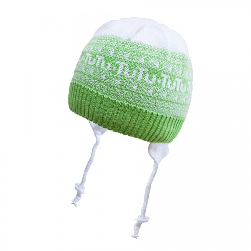 Шапочка для мальчика TuTu 3-003040 green-white 