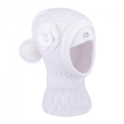Шлем зимний для девочки TuTu 3-004352 white
