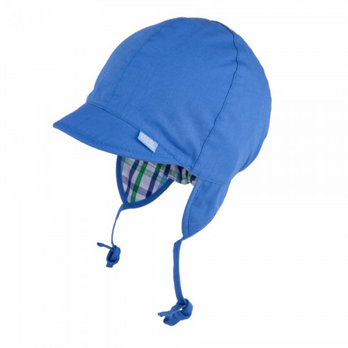 Двухсторонняя кепка на завязках для мальчика TuTu 3-003631 blue