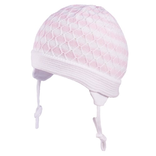 Шапка хлопковая для девочки TuTu 3-004627 white
