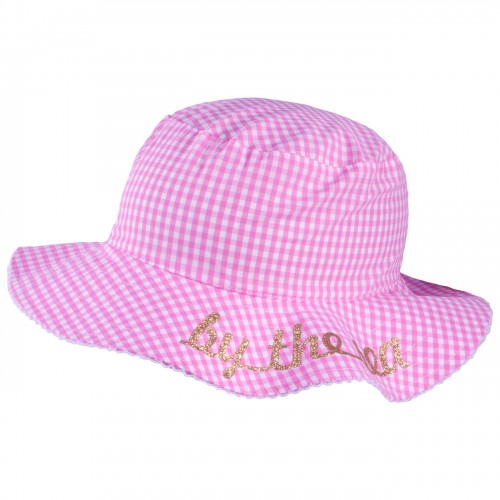 Панама в розовую клеточку для девочки TuTu 3-004510