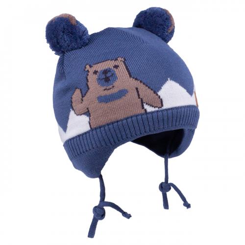 Зимняя шапка для мальчика TuTu 3-004779 blue