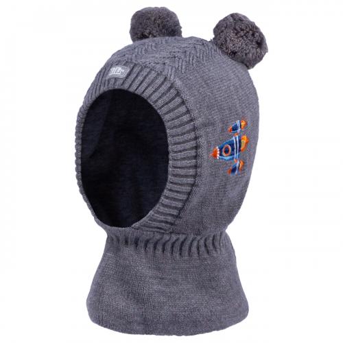 Шлем зимний для мальчика TuTu 3-004798 grey