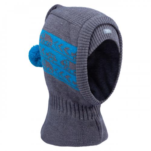 Шлем зимний для мальчика TuTu 3-004799 grey