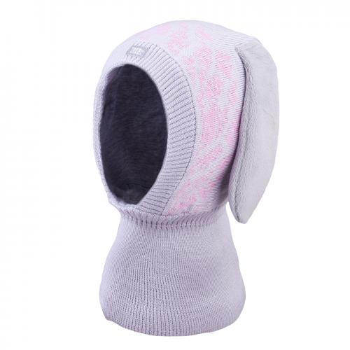 Шлем для девочки c мериносовой шерсти TuTu 3-005127 light grey